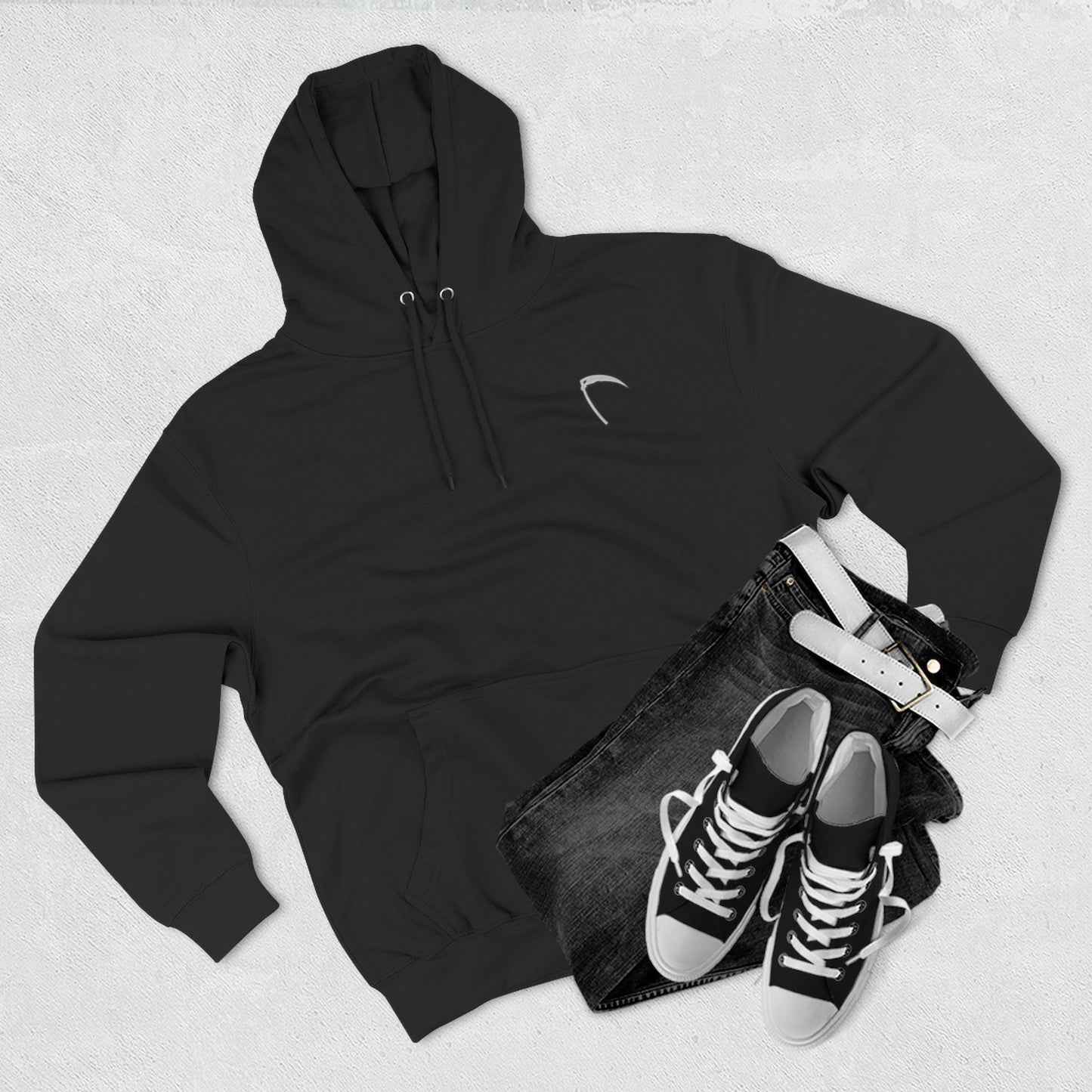 Grim Reaper - Three-Panel Fleece Hoodie