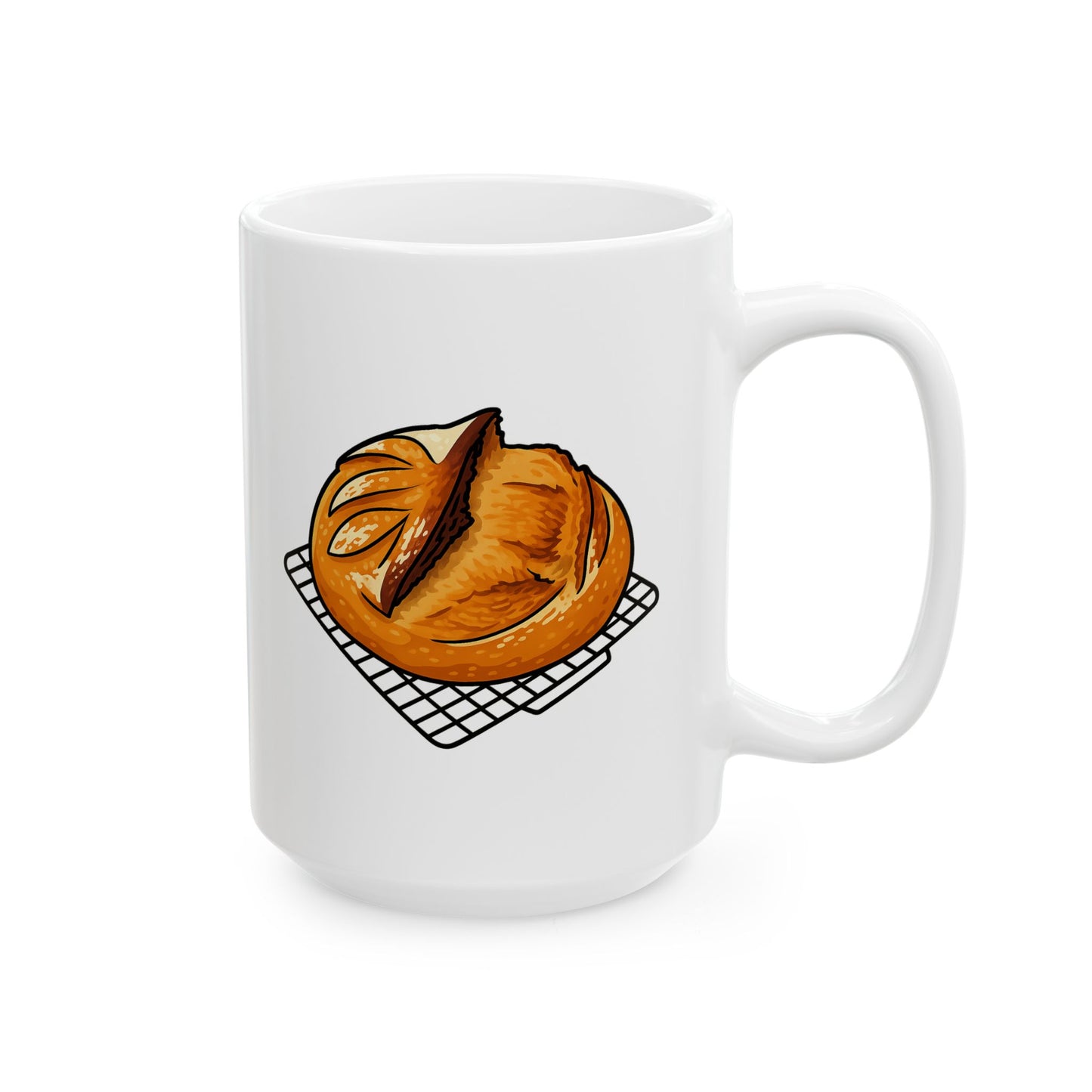 Sourdough Humor Ceramic Mug, (11 oz, 15 oz)