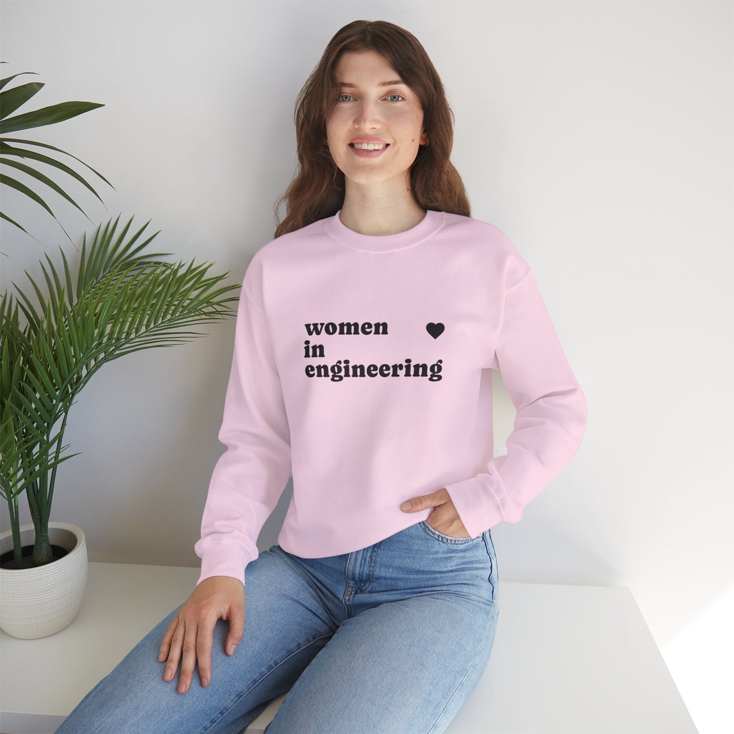 Women in Engineering Minimalist Crewneck Sweatshirt