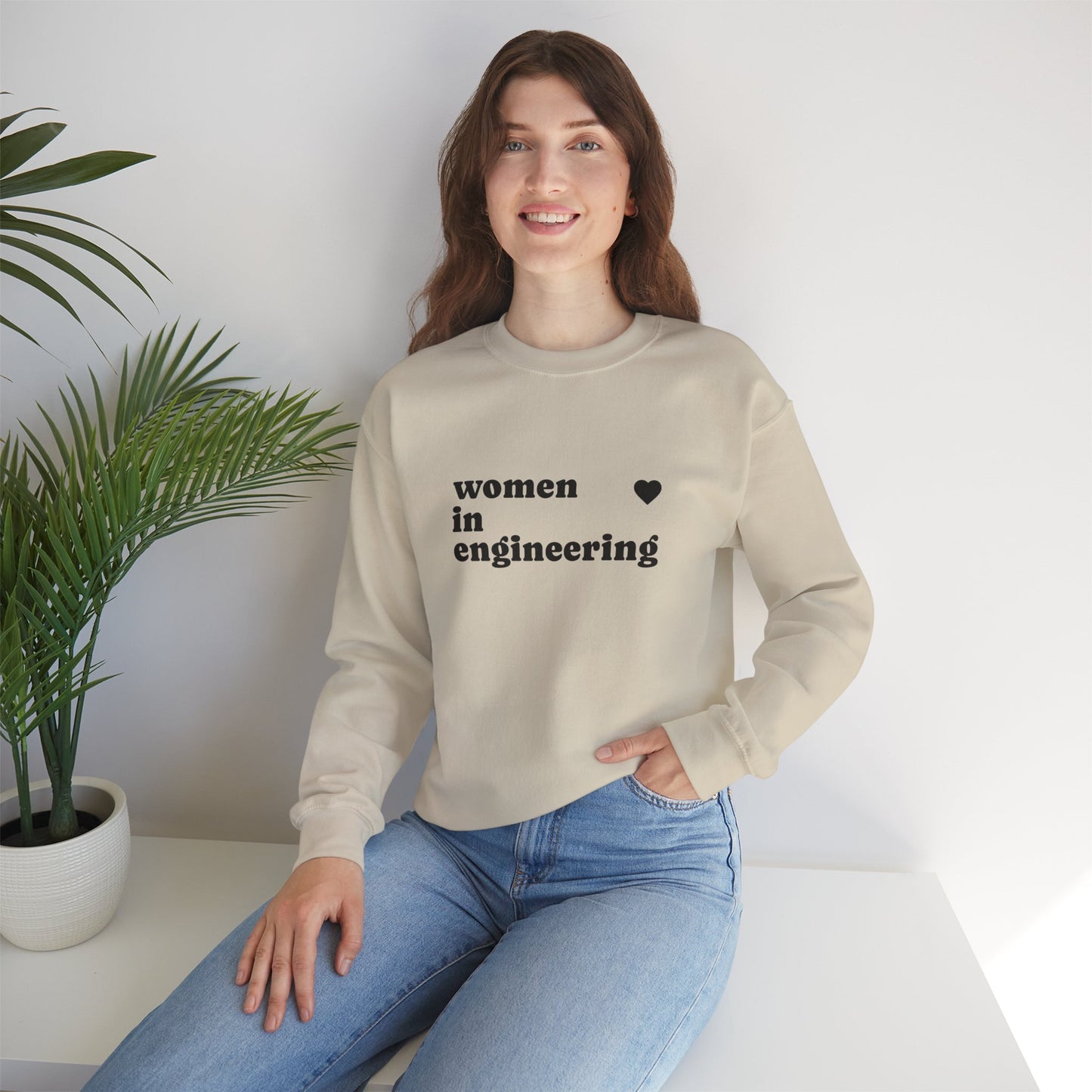 Women in Engineering Minimalist Crewneck Sweatshirt
