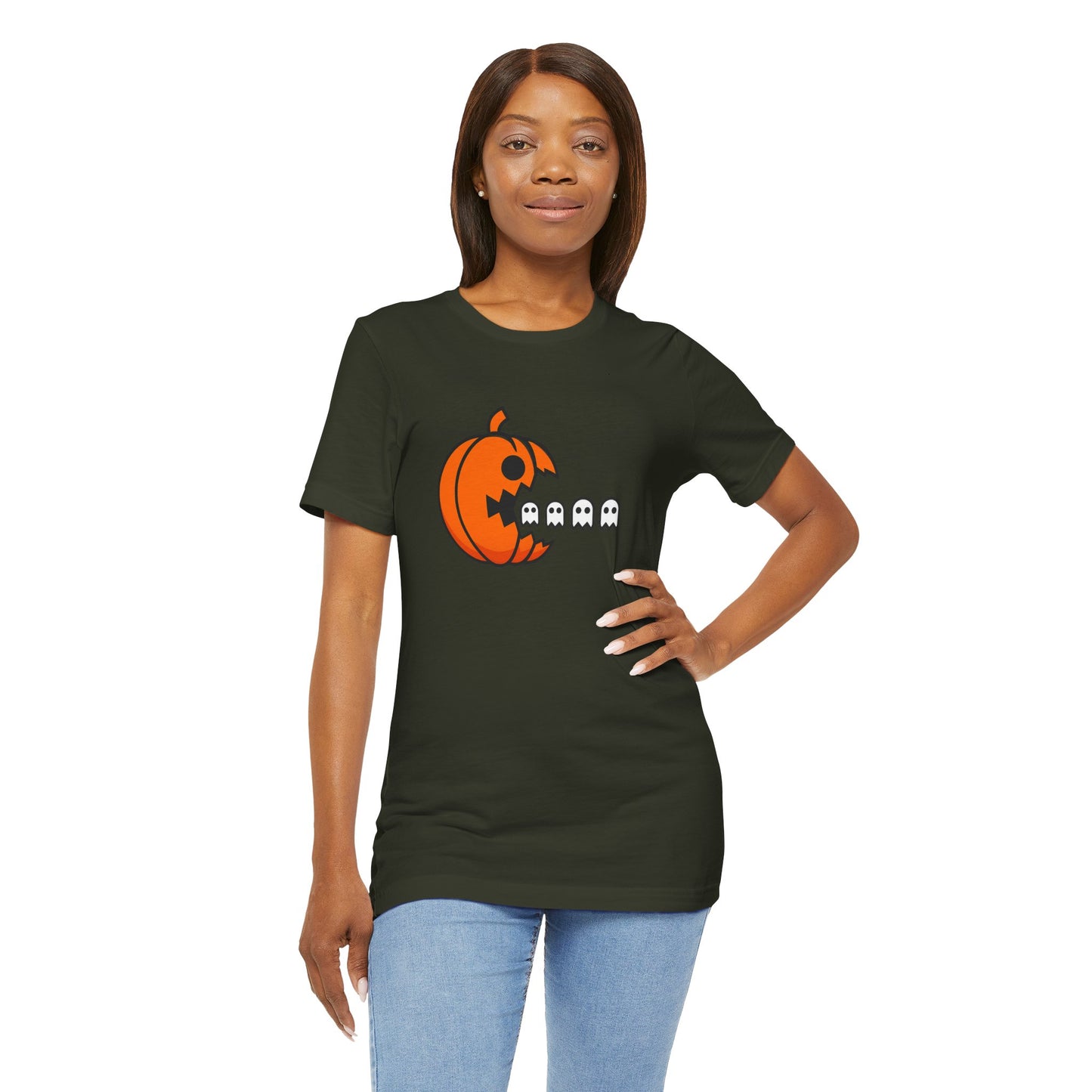 Halloween Pumpkin Eating Ghosts Tee