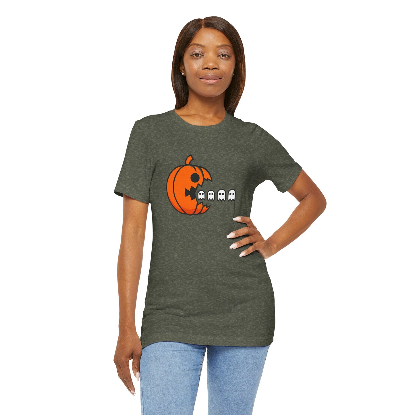 Halloween Pumpkin Eating Ghosts Tee