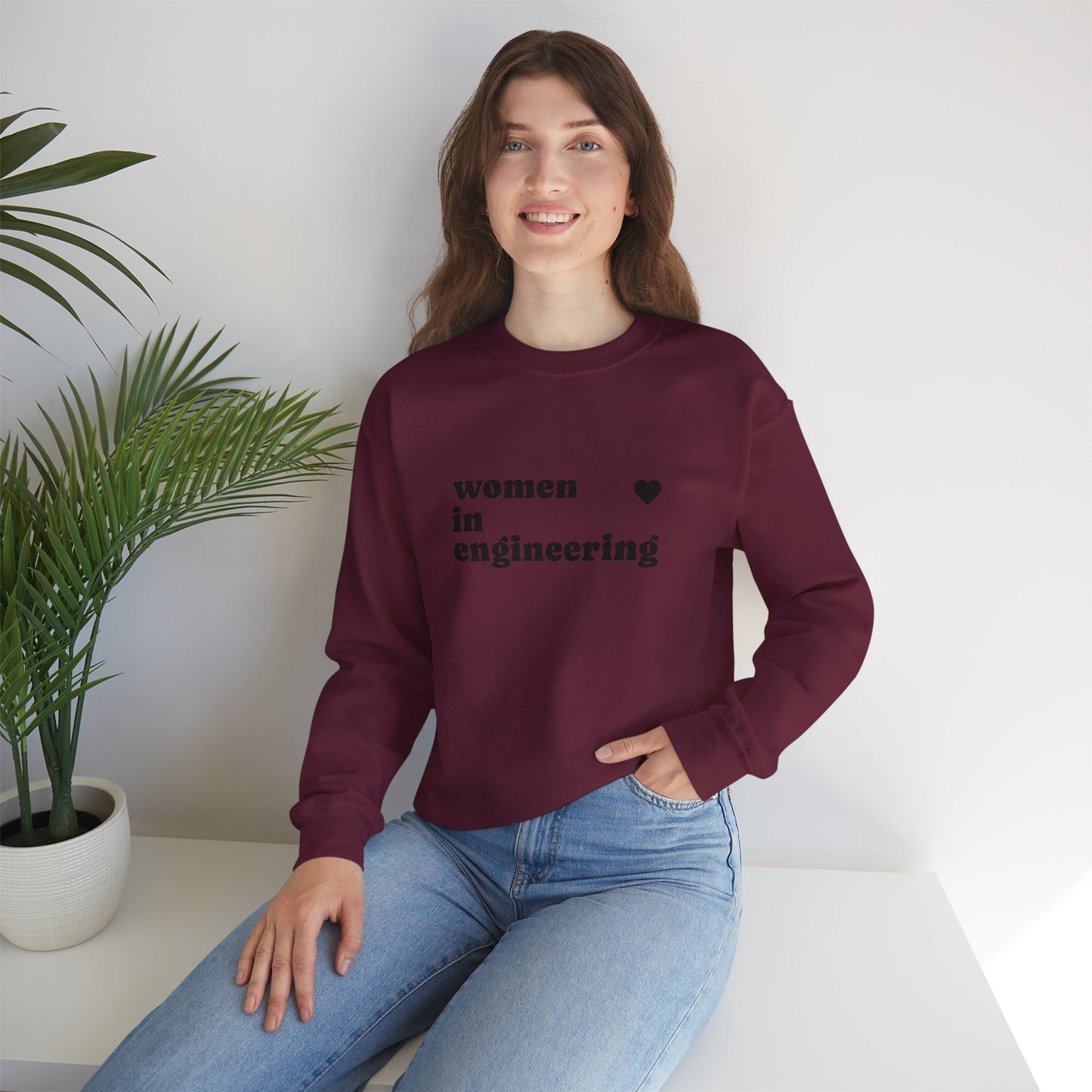 Women in Engineering Minimalist Crewneck Sweatshirt
